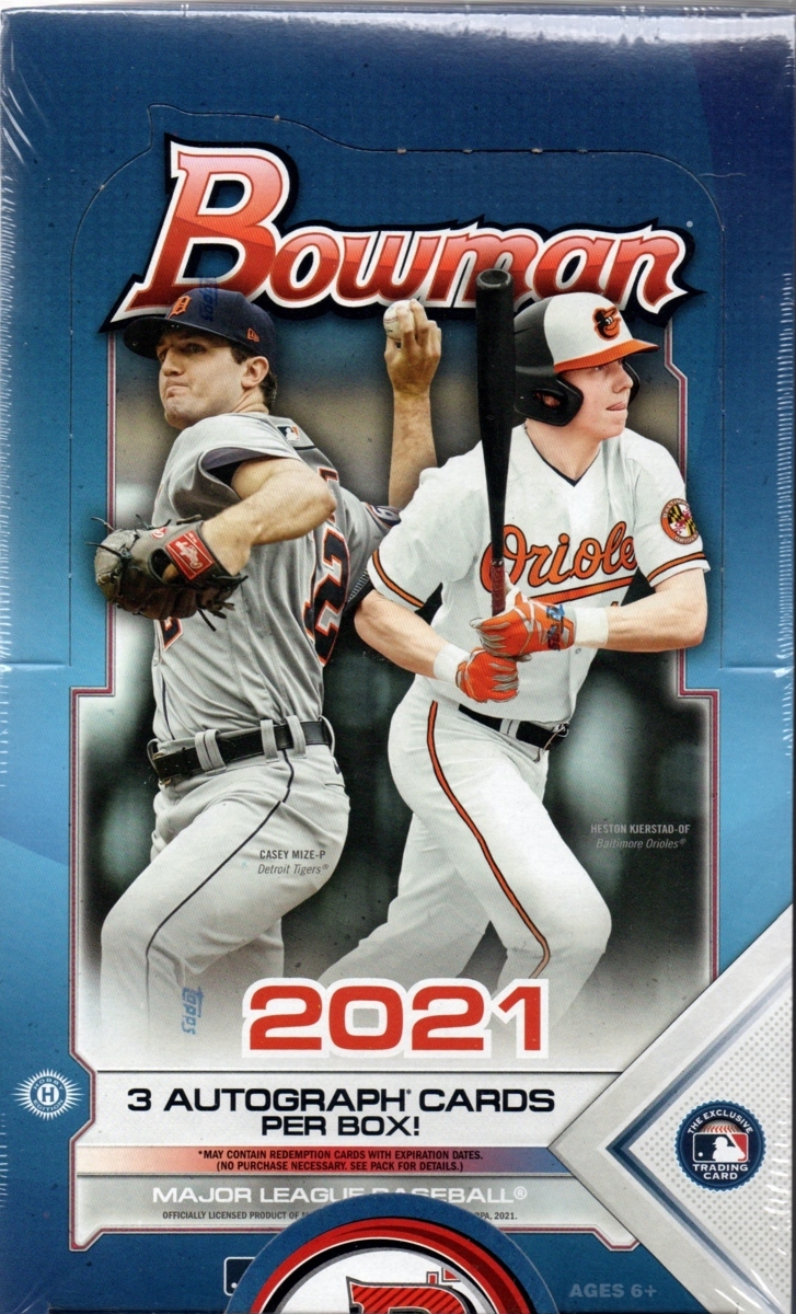 【新品】【未開封ボックス/シュリンク付き】MLB 2021 BOWMAN BASEBALL JUMBO トレーディングカード 新品未開封の落札情報詳細 ヤフオク落札価格検索 オークフリー
