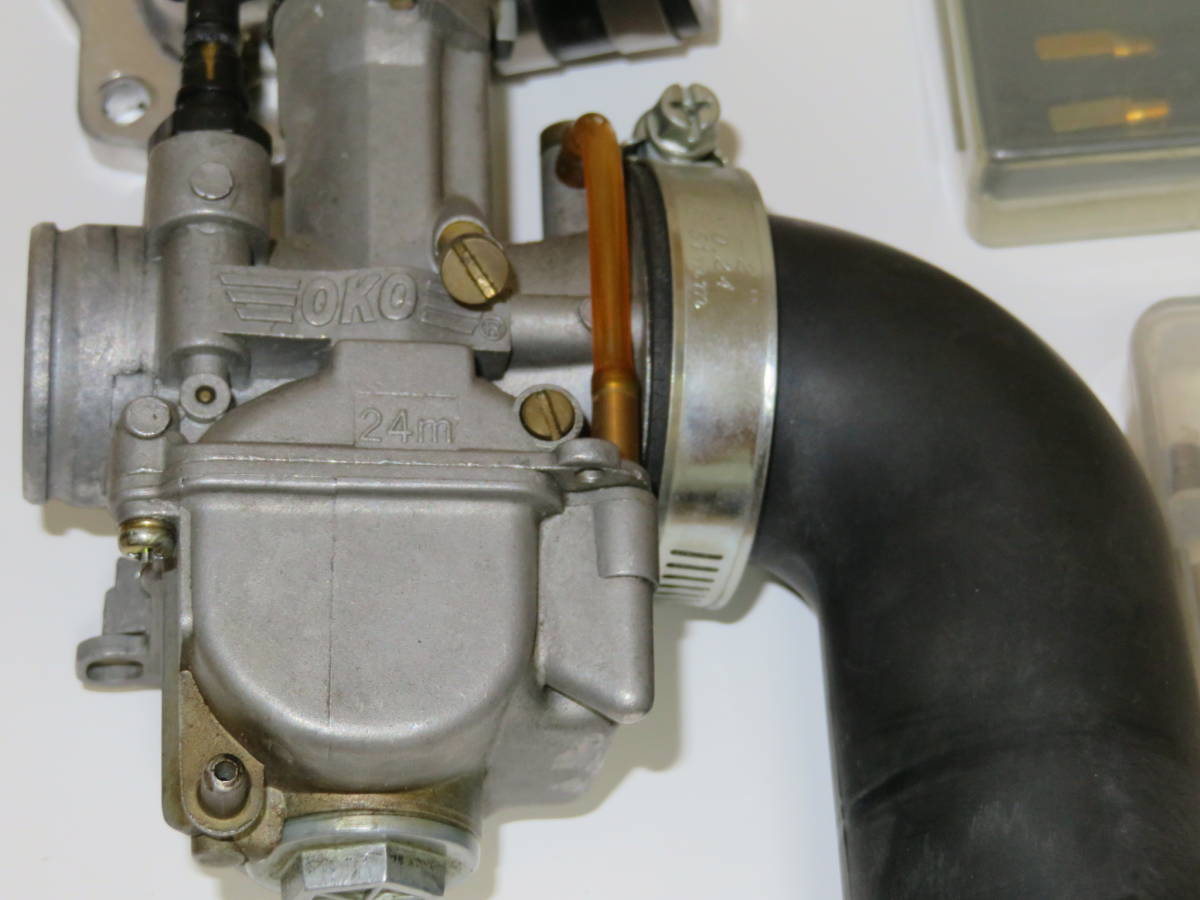 ヤマハ系２ストスクーター Oko製24パイ ビックキャブレター インテークマニホールド メインジェット ガスケット他 Jog Axis の落札情報詳細 ヤフオク落札価格情報 オークフリー スマートフォン版