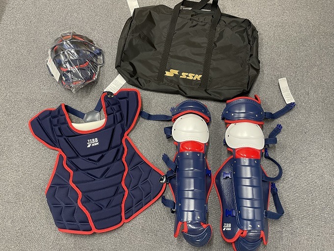 SSK キャッチャー防具セット 赤青 エスエスケイ（スポーツ用品） SSK 3号ソフトボール用