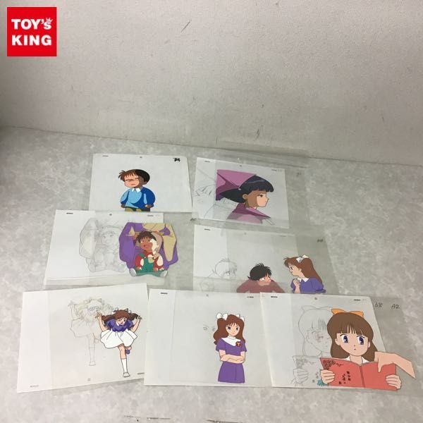 1円～ セル画、下絵 ママは小学4年生 水木なつみ、山口 大介 他の落札