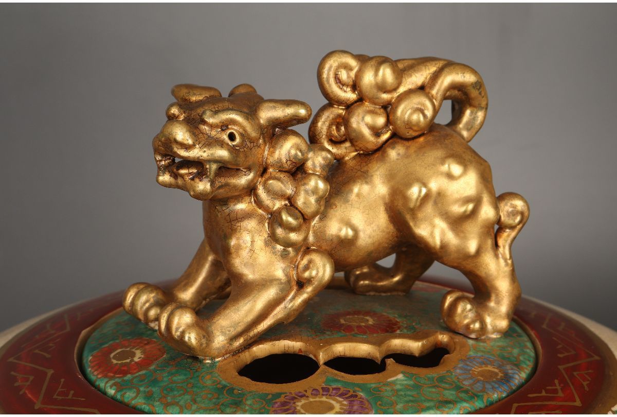 平安洛峰 洛峰 京薩摩 京焼 清水焼 薩摩焼 花瓶