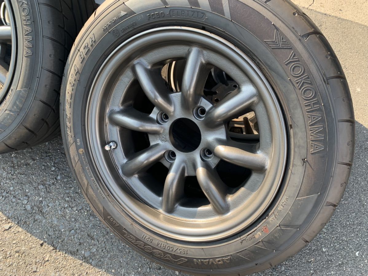 ワタナベ アルミホイール 14インチ6.5J＋14.5 PCD114.3 4穴 トヨタAE86