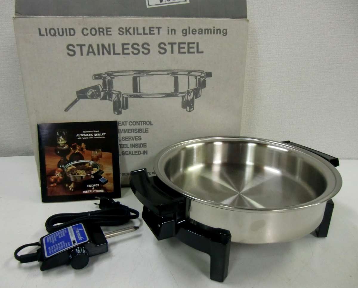 【未使用】 ウエストベンド社 電気フライパン 2.2L リキッドコア スキレット グリーミング WEST BEND LIQUID CORE