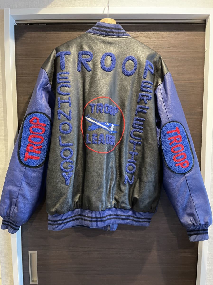 R.B.C オールレザースタジャン RBC オールレザー 白虎 顔虎 刺繍