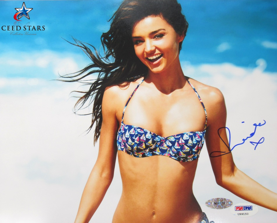 CS特許】ミランダ・カー 直筆 サイン 入り 8×10 写真 ポスター PSADNA