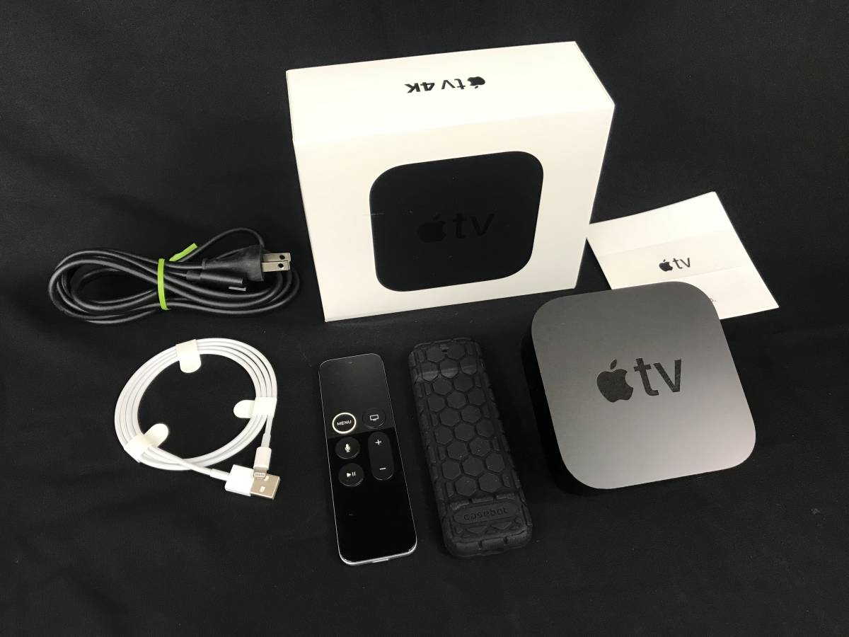 UFJ1WF】APPLE TV 4K 32GB A1842 本体 リモコン 電源ケーブル 充電