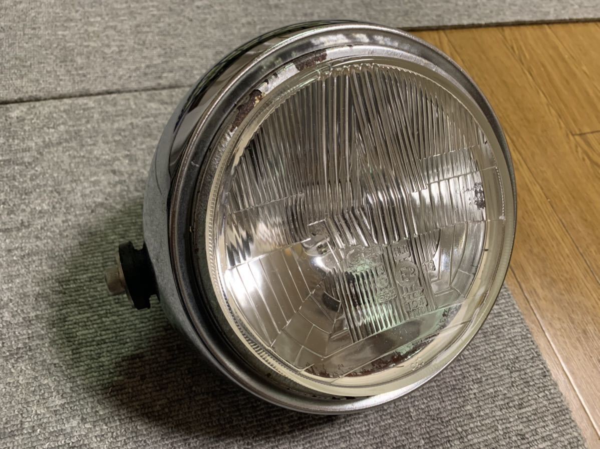 CIBIE 凹みヘッドライト　黒リム　CB250T CB400T CIBIE 凹みヘッドライト 黒リム CB250T CB400T CIBIE 凹みヘッドライト