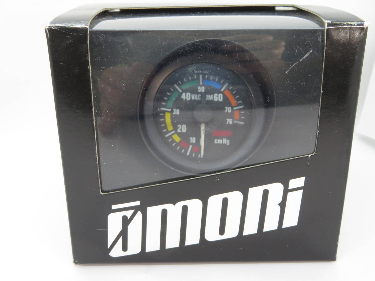 大森　オオモリ　バキューム計　負圧計　52パイ　メーターホルダー付き  大森 バキューム計 OMORI 52Φ 52パイ 52mm オオモリ 青イルミ LED 白