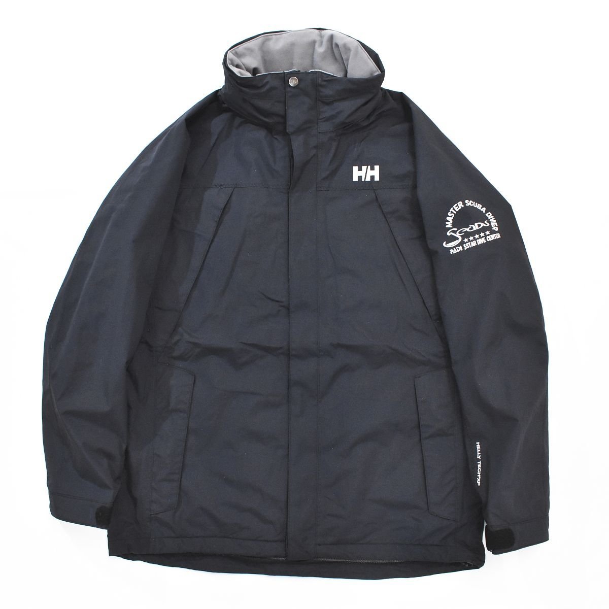 【目立った傷や汚れなし】★HELLY TECH XP ヘリーハンセン HELLY HANSEN ナイロン フィールド ジャケット XL ネイビー★ジャンパー アウトドア セーリング 古着★ の