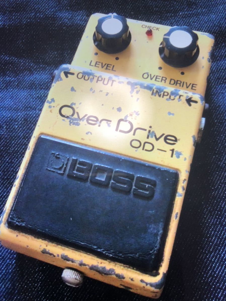 83 BOSS OD-1 スタンプシリアル ギター 