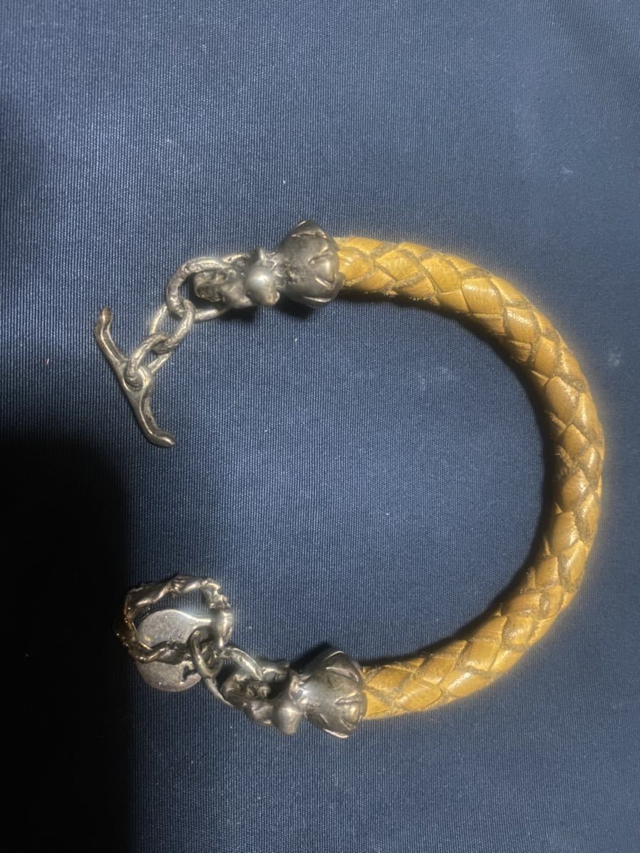 【やや傷や汚れあり】【ナヴァール/ナガール/nagual】 シルバー×レザーブレスレットの落札情報詳細 ヤフオク落札価格検索 オークフリー