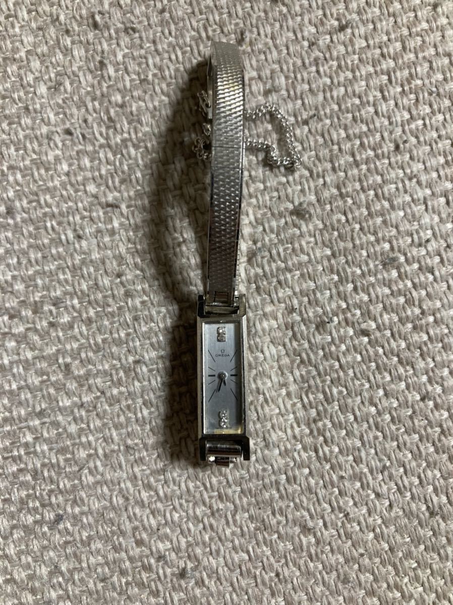 在庫処分!1円~♪オメガ【デビル】クォーツ 電池交換済み K18×SS 可動