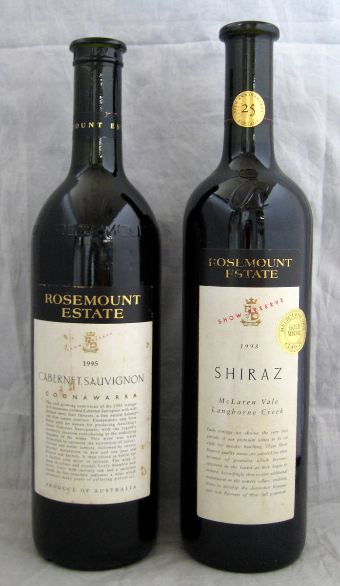 未開栓 1999 ローズマウント エステート ショー リザーブ シラーズ