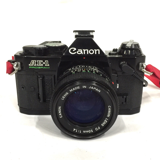 【全体的に状態が悪い】1円 Canon AE1 PROGRAM LENS FD 50mm 11.4 一眼レフフィルムカメラ ボディ レンズ