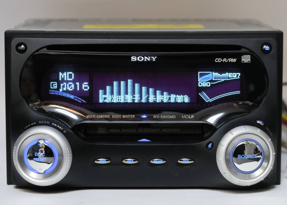 やや傷や汚れあり】SONY WX-5900MD 漢字/MDLP対応 MD/CD/EQ/スペアナ