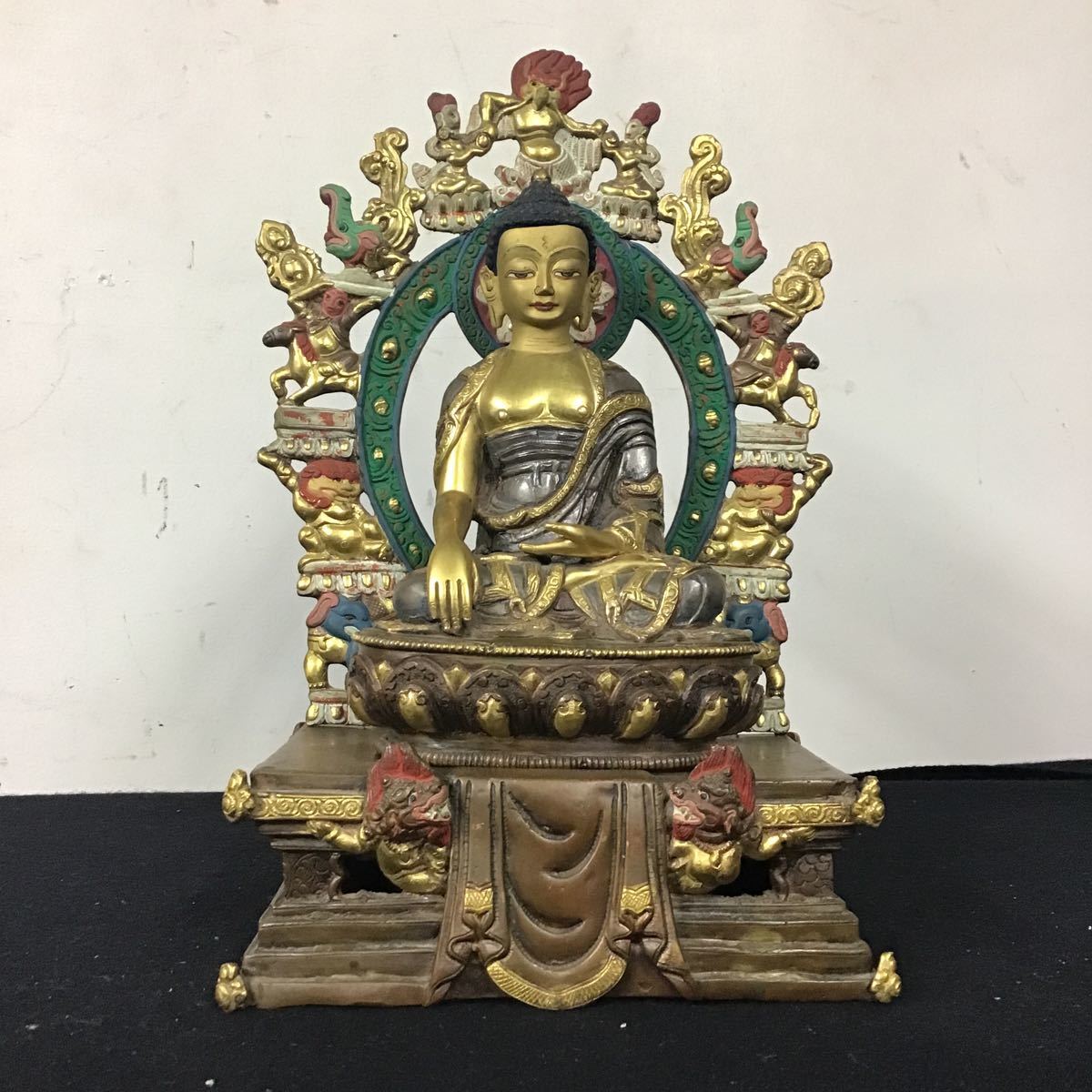 超美品☆陶板額 額装 仏教美術 釈迦 チベット 像 象 仏像 仏教 ほとけ