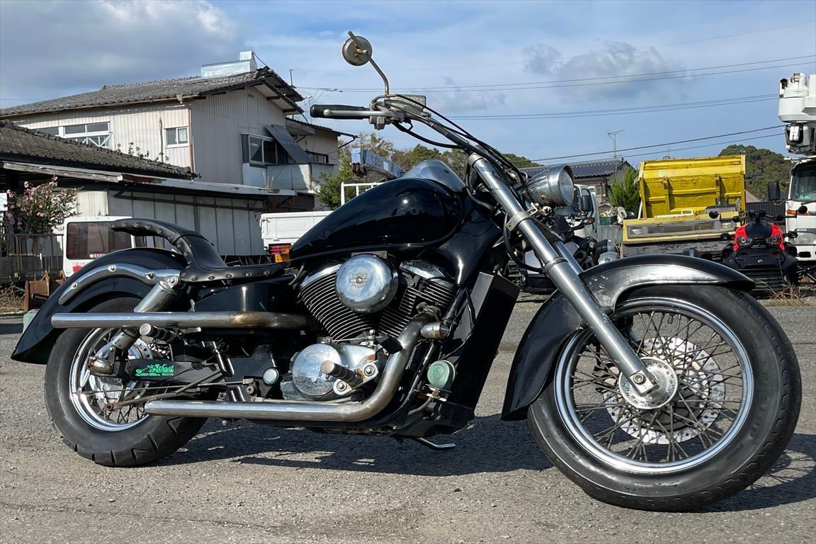 HONDAシャドウ400NC34純正スタッズ付き黒バイクフロントフェンダー ホンダ 中古バイク 京都／入荷予定！HONDA SHADOW400（シャドウ