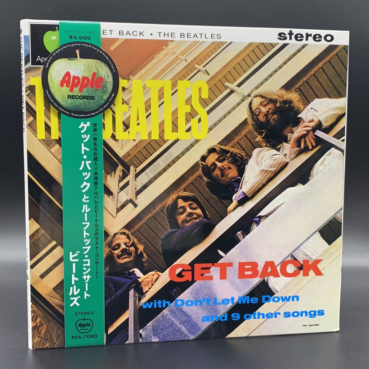 【未使用】THE BEATLES GET BACK Large Jacket CD 7インチサイズの飾っても良しのゲートフォールド紙