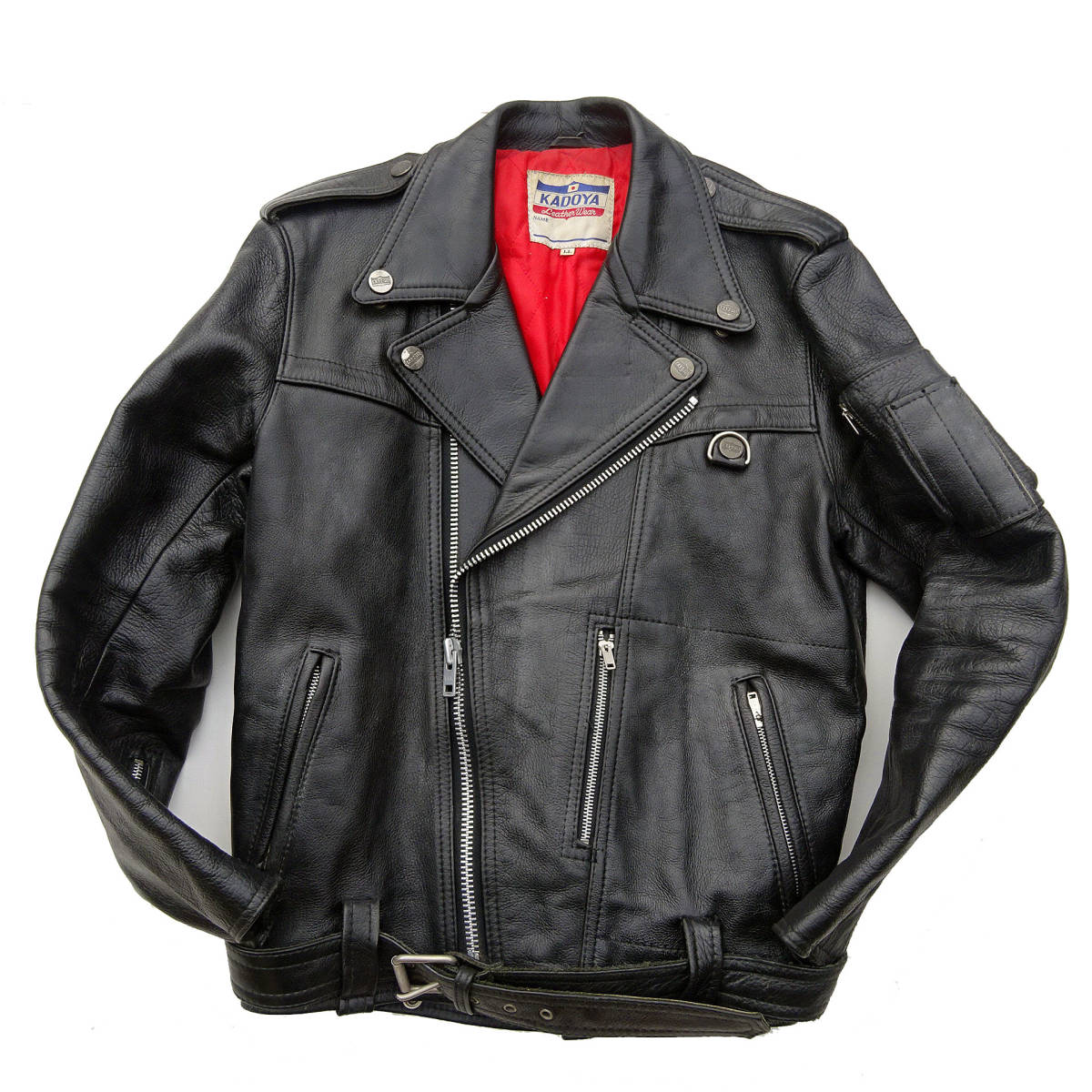 極美品】KADOYA カドヤ ダブルライダース バイカー レザージャケット  
