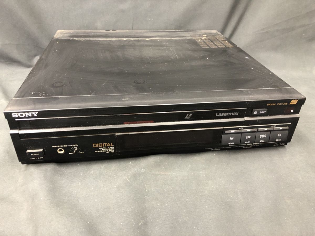 【やや傷や汚れあり】0101245MK⑨18171 ビデオディスクプレーヤー SONY ソニー LDP730 トレイ開閉不可 デジタル