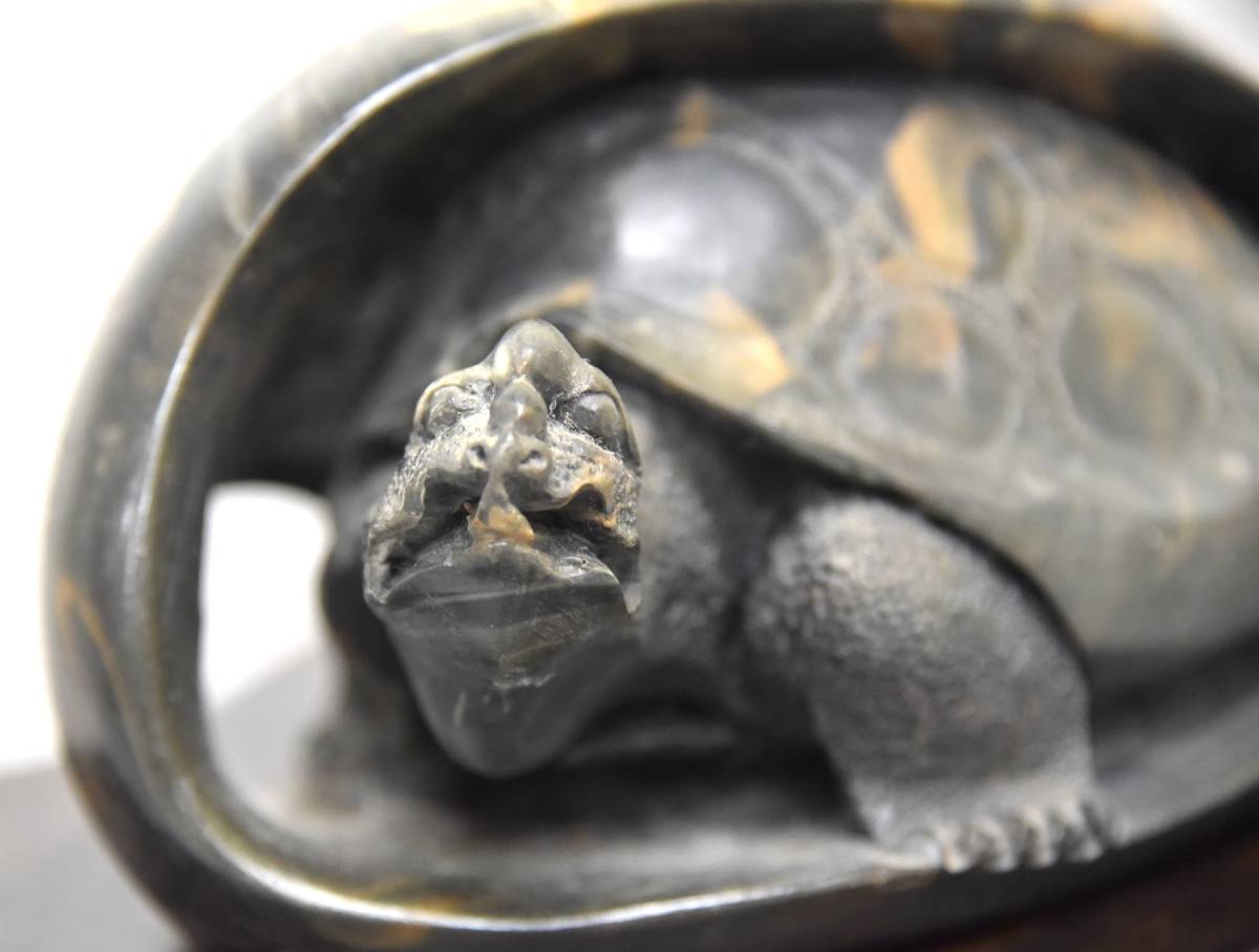 傷や汚れあり】JY1-55【現状品】石細工 亀像 重量約1338g｜精密・写実