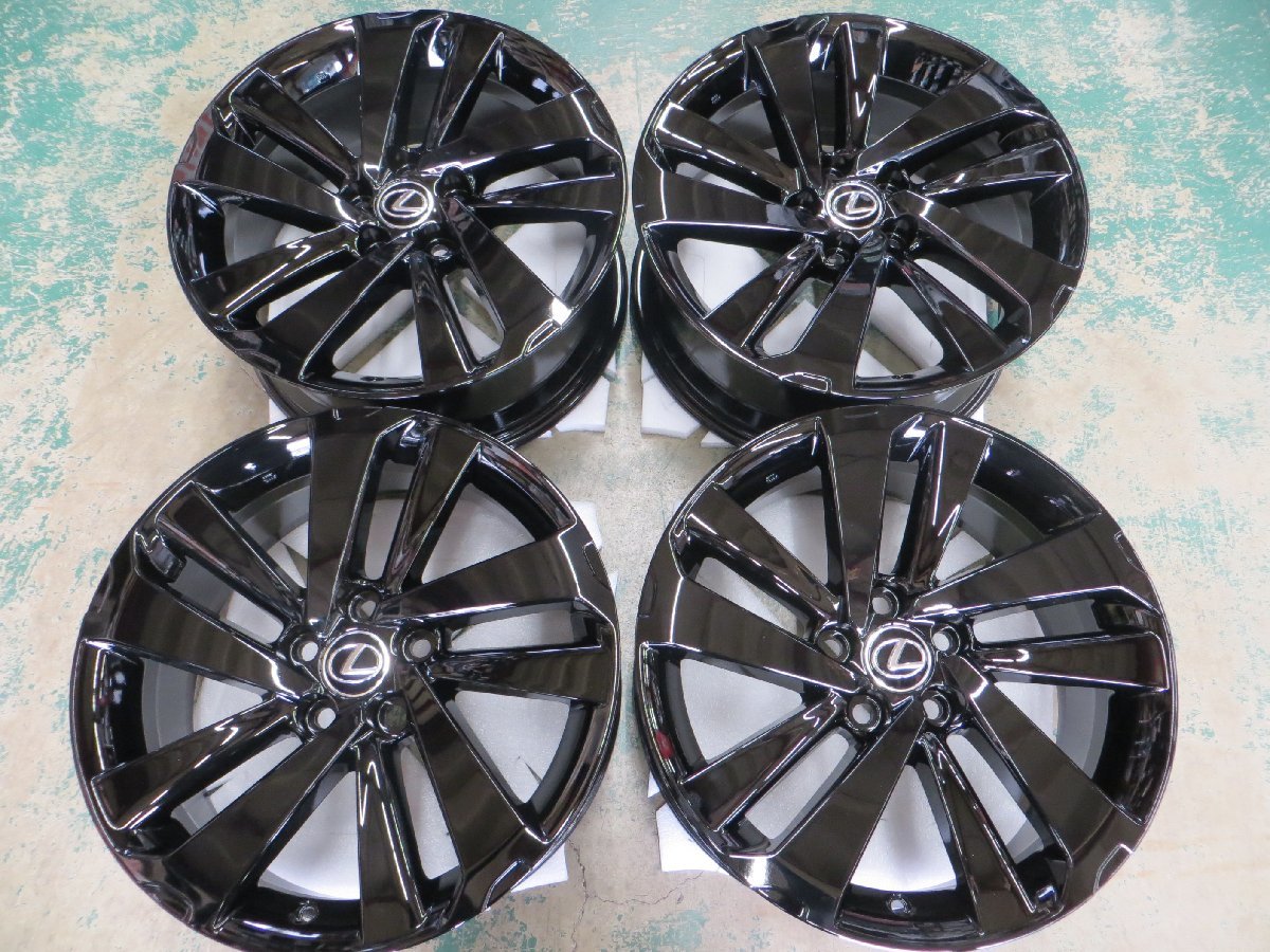 アルファード 30系純正ホイール ブラックツヤあり スタッドレス付き4  