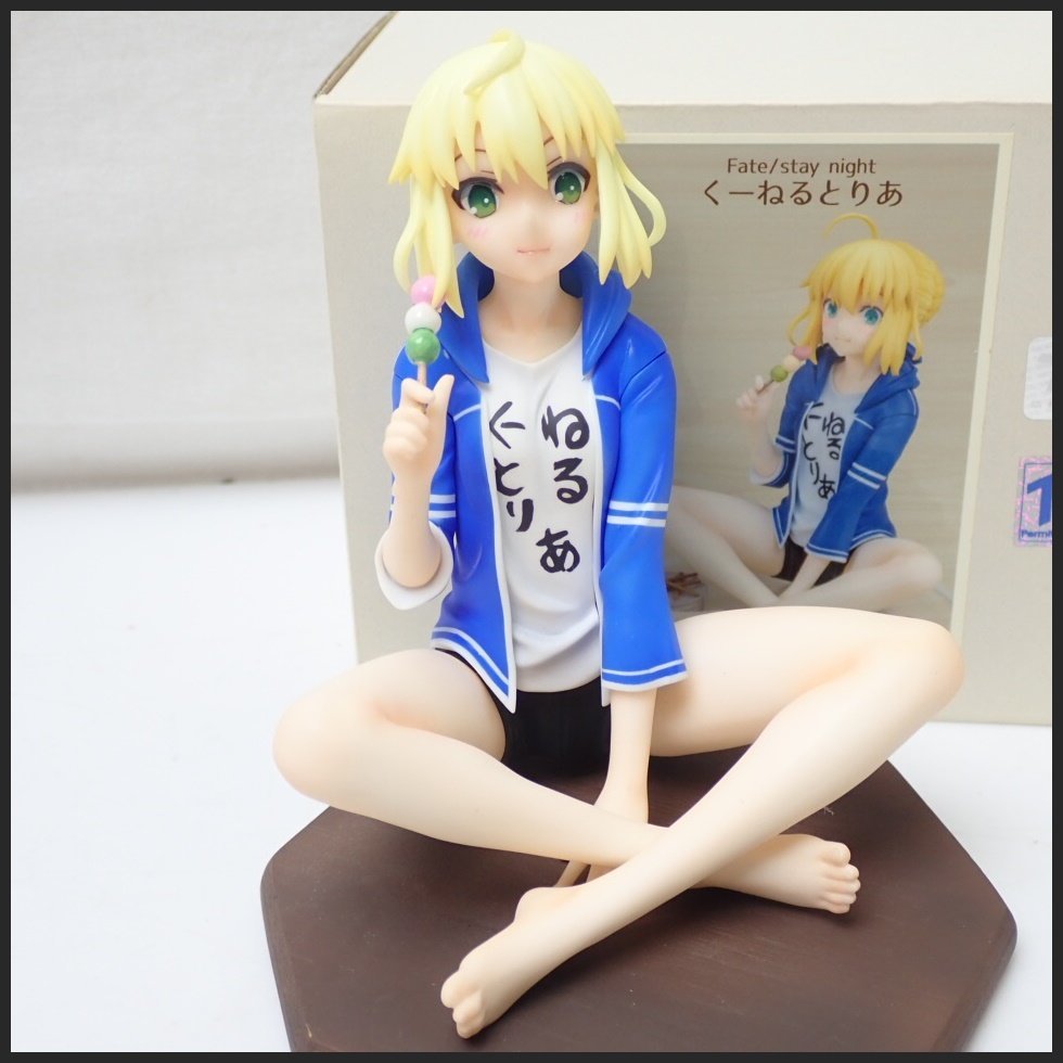ガレージキット塗装済み完成品 FGO くーねるとりあ セイバー フィギュア やや傷や汚れあり】☆Reply From Fate/stay night くーねるとりあ 1/8