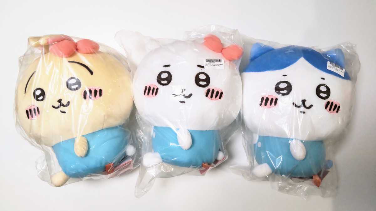 ちいかわ×サンリオキャラクターズ ドール　ぬいぐるみ　3種セット　新品タグ付き 新品未開封】ちいかわ×サンリオキャラクターズ ドールBIGタイプ全3種
