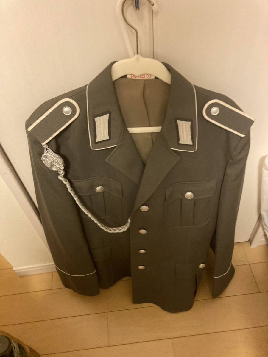 実物　東ドイツ軍　セット 東ドイツ軍 黒詰襟 レア 上下セット