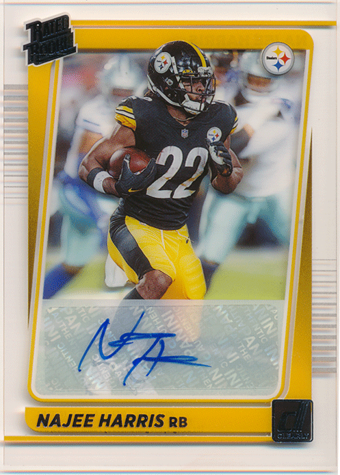 【目立った傷や汚れなし】Najee Harris NFL 2021 Panini Clearly Donruss RC Rated ...