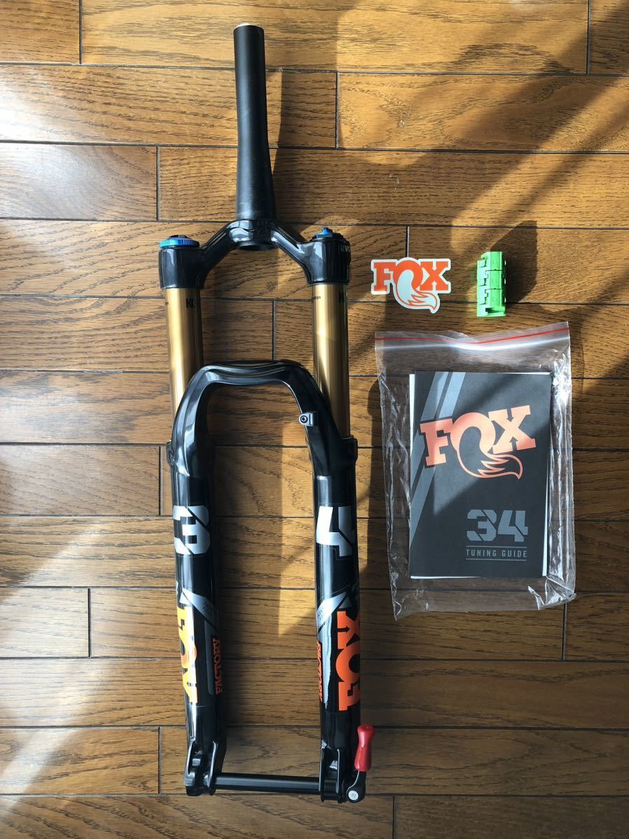 【未使用に近い】FOX サスペンション 34 FLOAT FACTORY GRIP2 29 Boost フォックス フロントフォーク