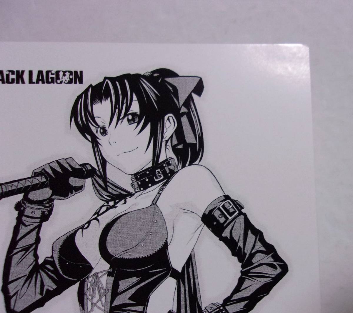 Black lagoon ブラックラグーン 特典 イラストカード ペーパー やや傷や汚れあり】【イラストカード】【アニメイト購入特典】 BLACK