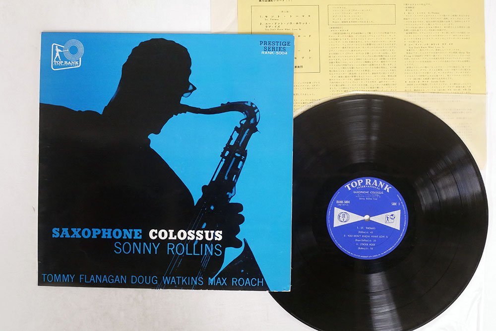 【傷や汚れあり】国内盤 SONNY ROLLINS/SAXOPHONE COLOSSUS/TOP RANK RANK5004の落札情報詳細