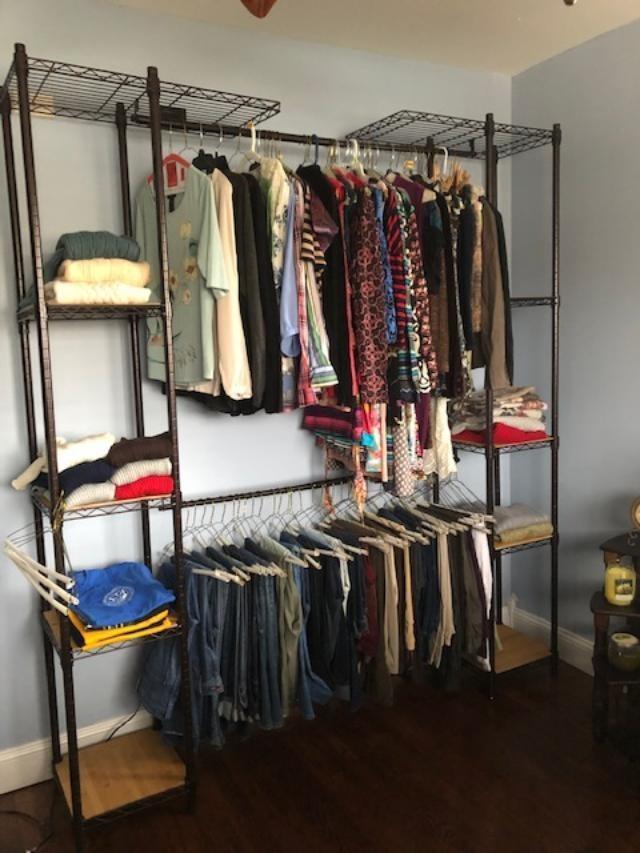 未使用 Trinity クローゼットオーガナイザー 幅調整可能 ラック 棚 未