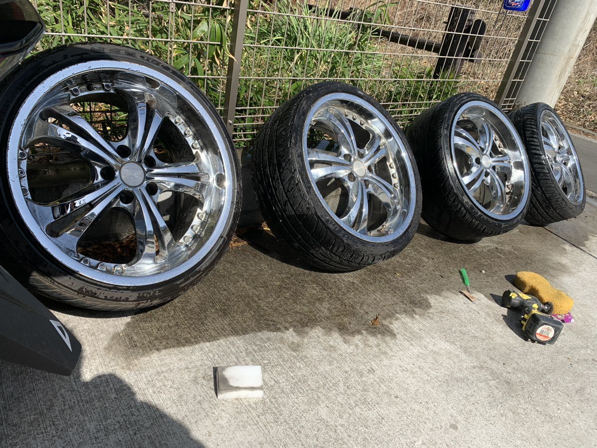 傷や汚れあり】シャーク 19インチ 8J 9J ケルベロス VSKF ドリケツ 深