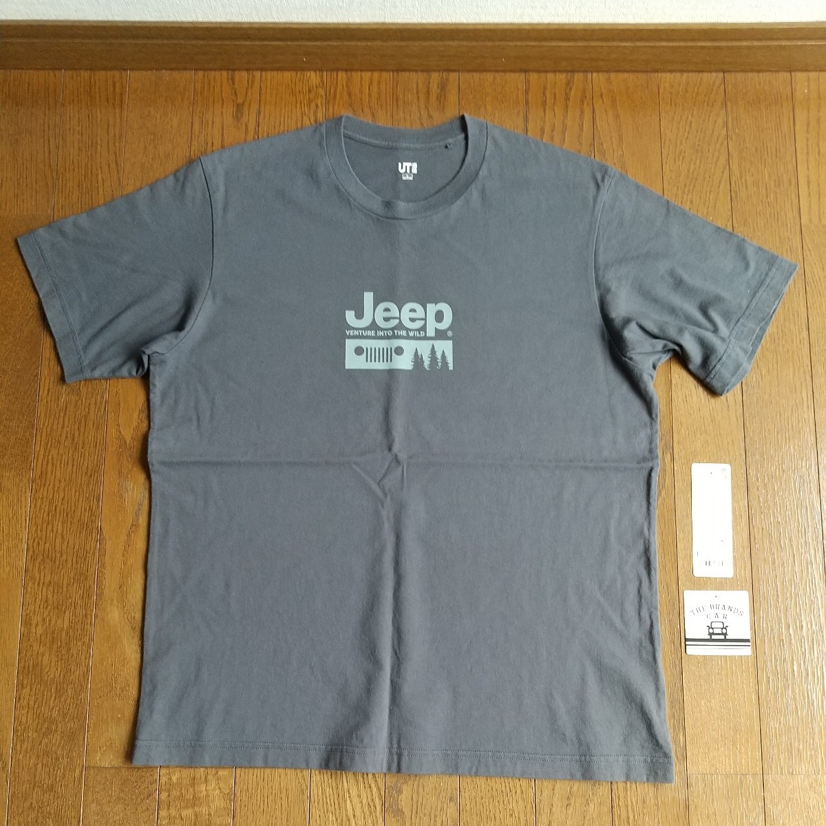 【目立った傷や汚れなし】ユニクロ UT Tシャツ ザ・ブランズ・カー ジープ UNIQLO THE BRANDS CAR JEEP DARK