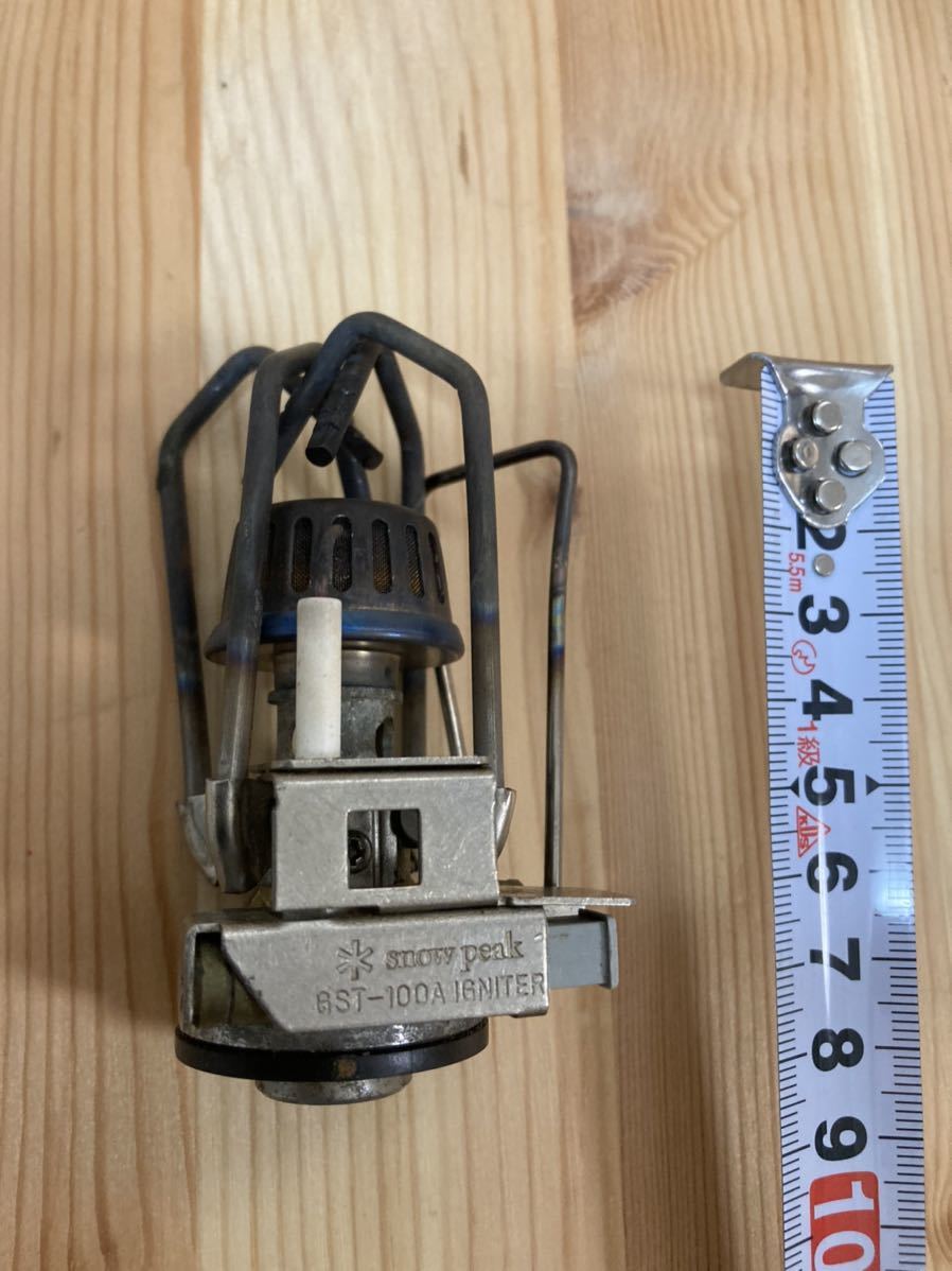 【傷や汚れあり】シングルバーナー 希少 廃盤 Snow Peak GST100A チタン ギガ パワーストーブ スノーピーク レア 動作の