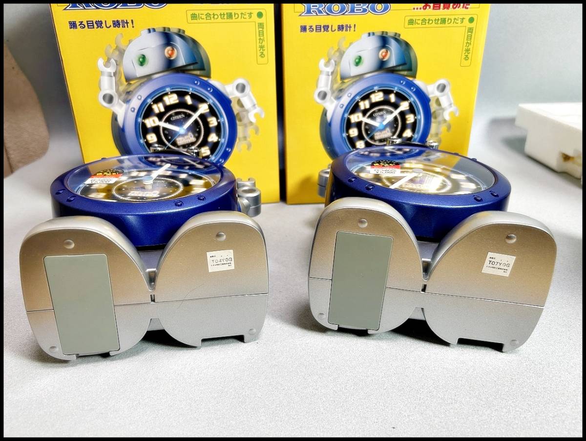 新品未使用　CITIZEN DJロボ 目覚まし時計　確認済　電池おまけ 新品未使用 CITIZEN DJロボ 目覚まし時計 確認済 電池おまけ