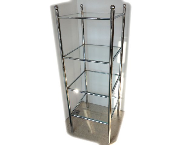 ガラス 飾り棚 什器 陳列棚 （商品陳列棚 - 中古家具・ガラス