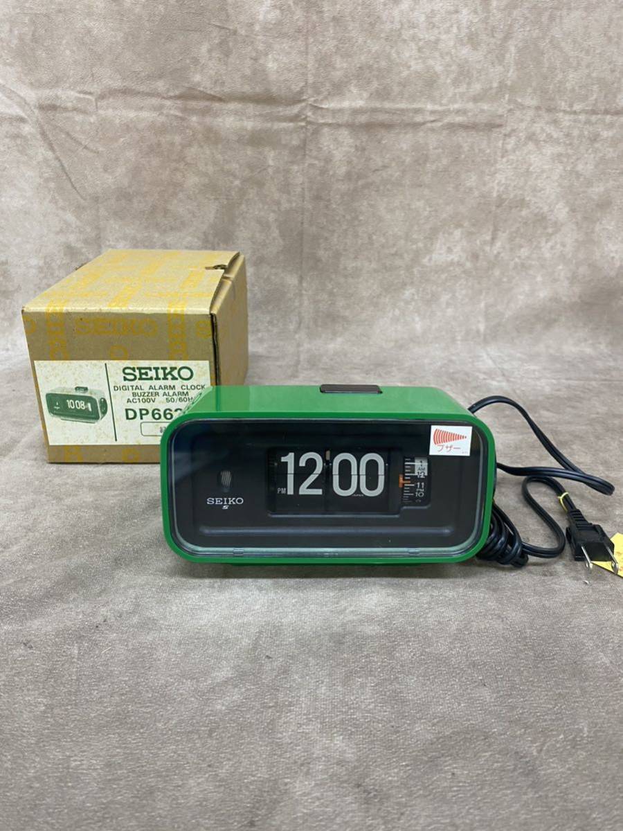 【未使用に近い】SEIKO DIGITAL ALARM CLOCK DP662M ブザーアラーム MADE IN JAPAN 日本製 セイコー