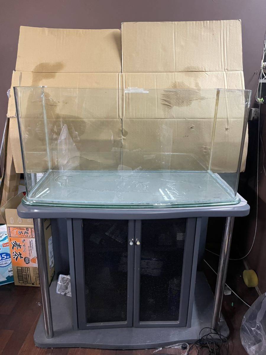 ニッソー NISSO 90cm 水槽 曲面ガラス 水槽台セット
