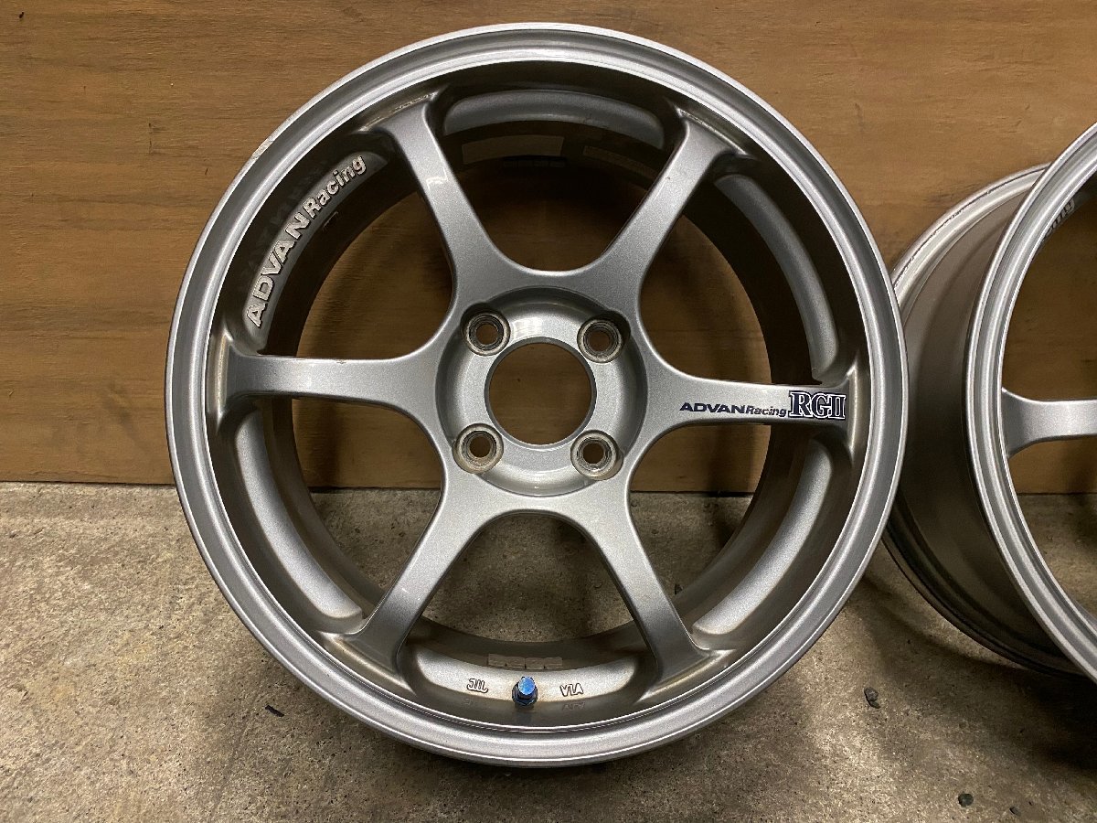 やや傷や汚れあり】YOKOHAMA ADVAN Racing RGⅡ 15インチ 6.5J +41