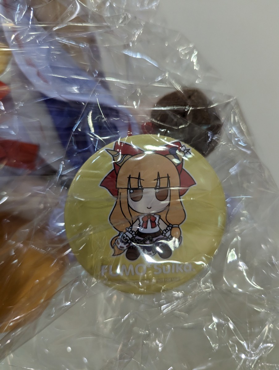 新品未開封 Gift 東方ぬいぐるみ 66 伊吹萃香 ふもふもすいか 缶バッジ
