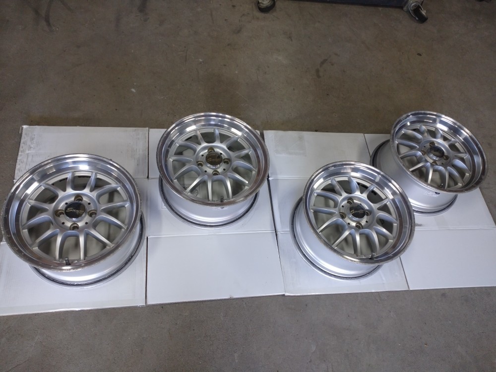 ステルスレーシング ホイール4本 4穴15インチ7j+35