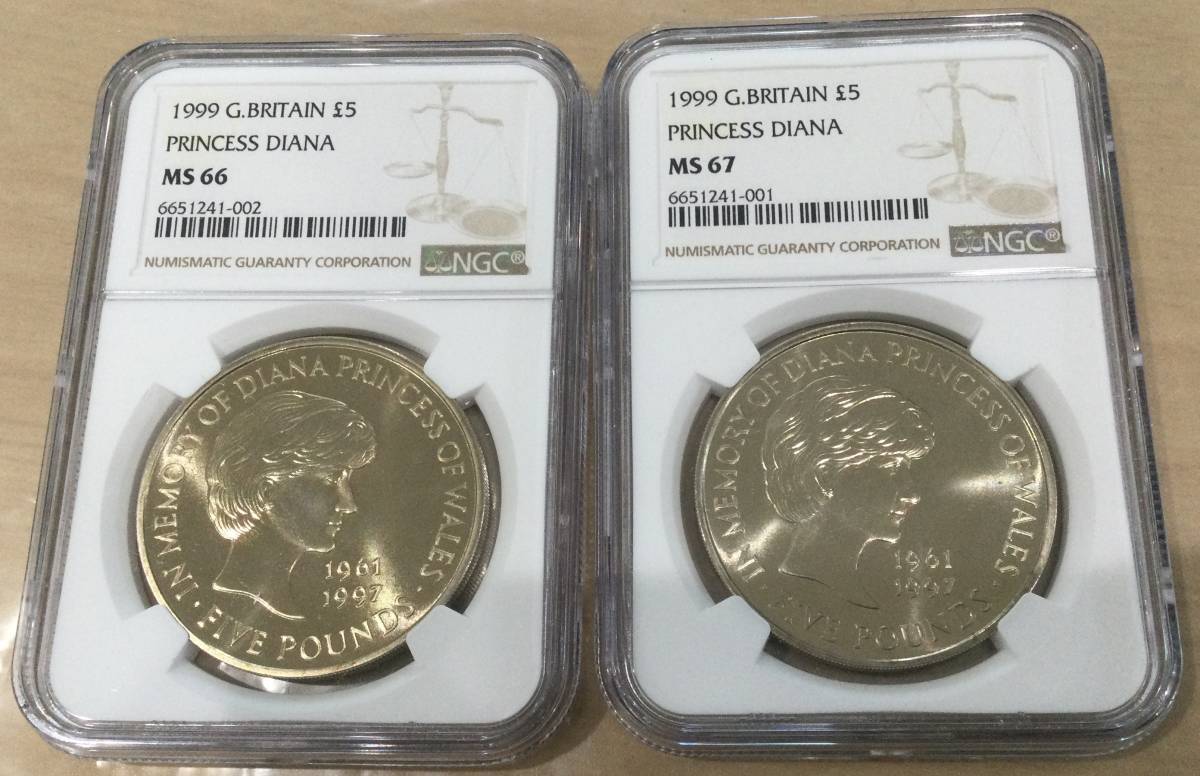 1999英国ダイアナ妃 追悼記念銀貨 NGC PF69ULTRA CAMEO