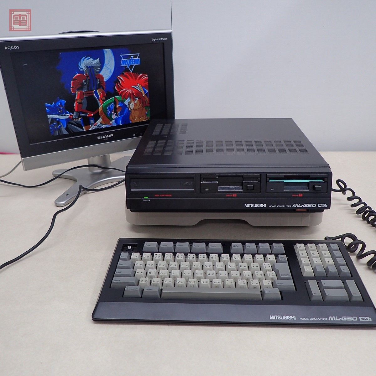 全体的に状態が悪い】三菱 MSX2 ML-G30 model 1 本体 + キーボード