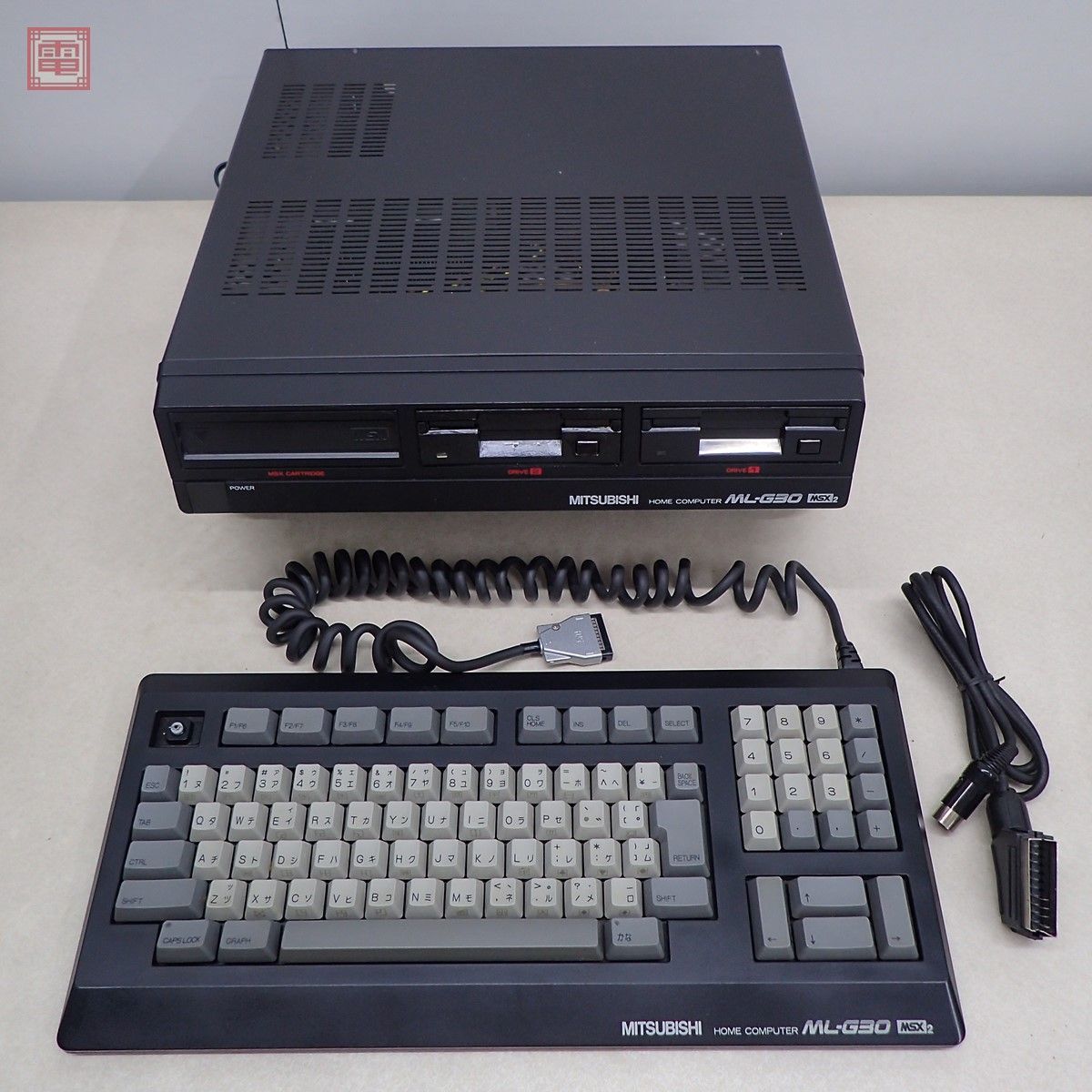 全体的に状態が悪い】三菱 MSX2 ML-G30 model 1 本体 + キーボード