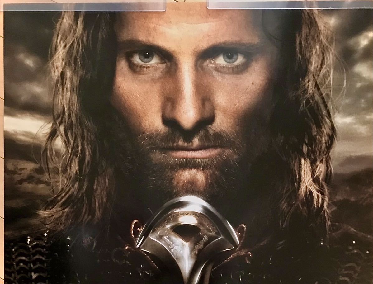 【やや傷や汚れあり】オリジナルポスター「ロード・オブ・ザ・リング 王の帰還」US版1SH 両面印刷DS 2003年初公開 アドバンス版