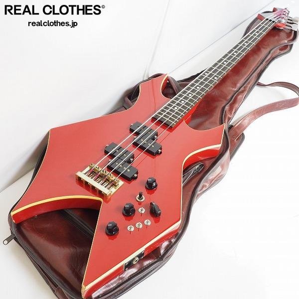B.C. Rich Warlock ワーロック メタリックレッド　 ケース付き B.C. Rich Warlock Metallic Red Electric Guitar Shipping From