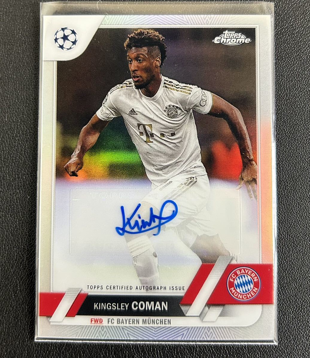 Topps 2024 Chrome UEFA Euro N° 83 Kingsley Coman Argent Refracteur